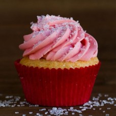Strawberry Champagne Cupcake 6 pcs